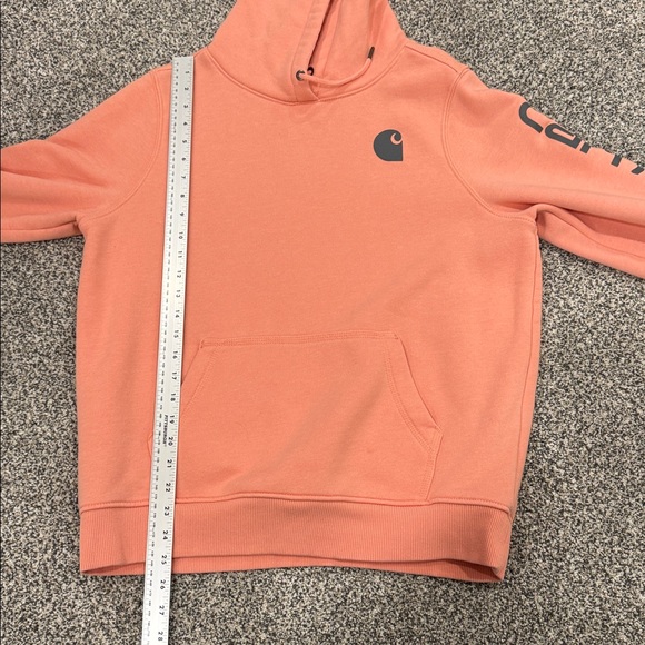 Carhartt Coral Casual Cozy Loungewear Workwear Activewear Hoodie in Size Large - Picture 8 of 9